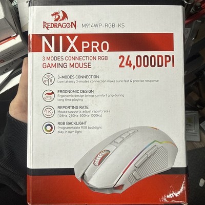 Redragon NIX M914-RGB White Light Switch Key Wireless Mouse RGB  24,000DPI (D3)