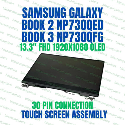 13.3'' LCD Touch Screen Assembly Samsung Galaxy Book2 NP730QED NP730QFG FHD
