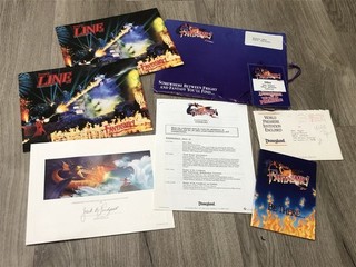 JACK WAGNER DISNEYLAND FANTASMIC GRAND OPENING PRESS KIT w CREDENTIALS