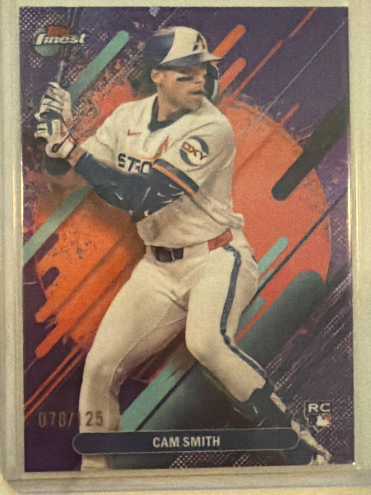 2025 Topps Finest - Rare Cam Smith #223 Purple Refractor /125 (RC)