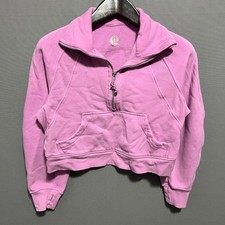 Lululemon Scuba Oversized Half Zip Hoodie Pink XS/S LW3FJ6S