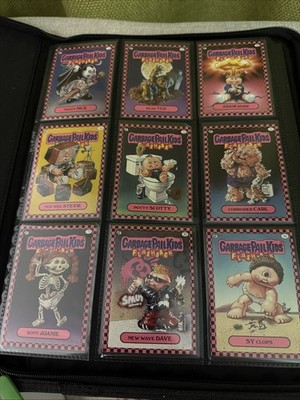 2010--TOPPS CHROME GARBAGE PAIL KIDS- FLASHBACK SERIES 1 PINK SET (A) COMPLETE