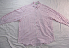 Maternity Size 14 - Pink & White Strioed 100% Cotton Long Sleeve Blouse