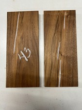 2 piezas, nogal caribeño 13x 5-1/2x 1 tabla de madera fina en blanco #43
