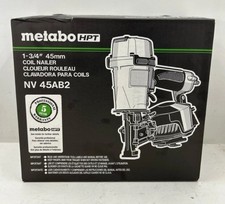 Metabo HPT NV45AB2M Nail Gun uses standard coil roofing nails 7/8 in. to 1-3/4"