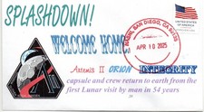 Space cover Artemis II Splashdown Apr 10, 2026 San Diego 12 made
