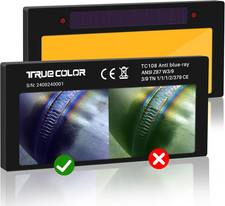 2X4 1/4 Gold Welding Lens,Gold Auto Darkening Welding Lens Replacement for Panca