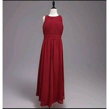 Azazie Bridesmaid Dress No Alterations Dry Cleaned Burgundy Size C