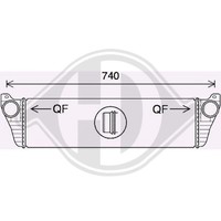 DCA1155 LadeluftküHler FüR MERCEDES-BENZ Vito / Mixto Kasten (W639)