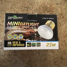 25W Upgraded Nano Reptile Daylight Basking Spot Heat Lamp Bulb 2 Pack, UVA Fu...