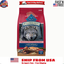 Blue Buffalo Wilderness Natural High-Protein Salmon Recipe Dry Dog Food, 24 lbs