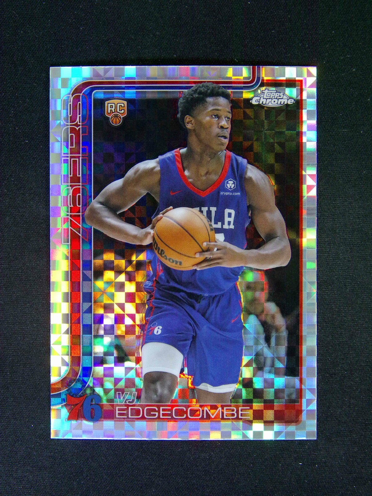 2025-26 Topps Chrome VJ Edgecombe #253 RC Rookie X-Fractor