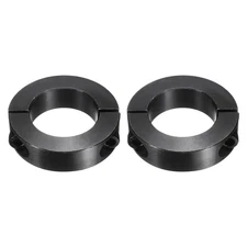 2Pcs 45mm Bore 73mm OD 19mm Thickness Double Split Shaft Collar Clamp