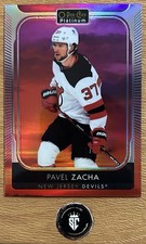 Pavel Zacha 2021-22 O-Pee-Chee Platinum Sunset Parallel #142 New Jersey Devils
