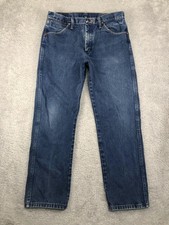 VTG Wrangler Jeans Mens 31x29 Tag 33x30 Blue Cowboy Cut 13MWZ Western