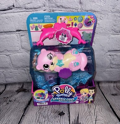 Polly Pocket Sparkle Cove Adventure Island Treasure Chest Playset