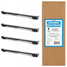 Pack of 4 XL Appliance Dolly Roller - Alloy Steel Adjustable 18.5-28.75 in Washi