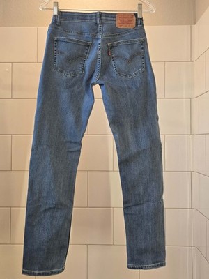 Levis 502 Jeans Boys 14 Regular Light Wash Blue Tapered Adjustable Waist Pants