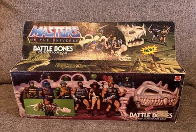 1984 Battle Bones Collectors Carry Case Master of the Universe Rough Box READ