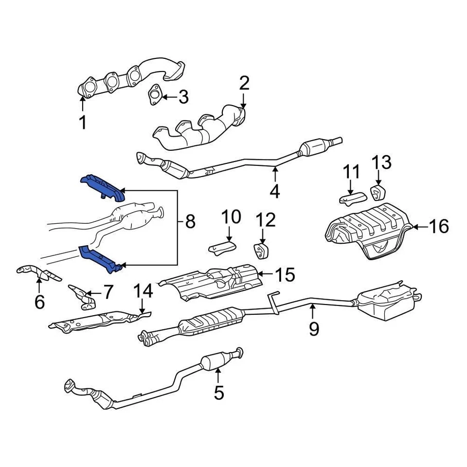 For Mercedes-Benz C63 AMG 2016-2018 Mercedes-Benz Catalytic Converter Bracket Foto 4 de 4