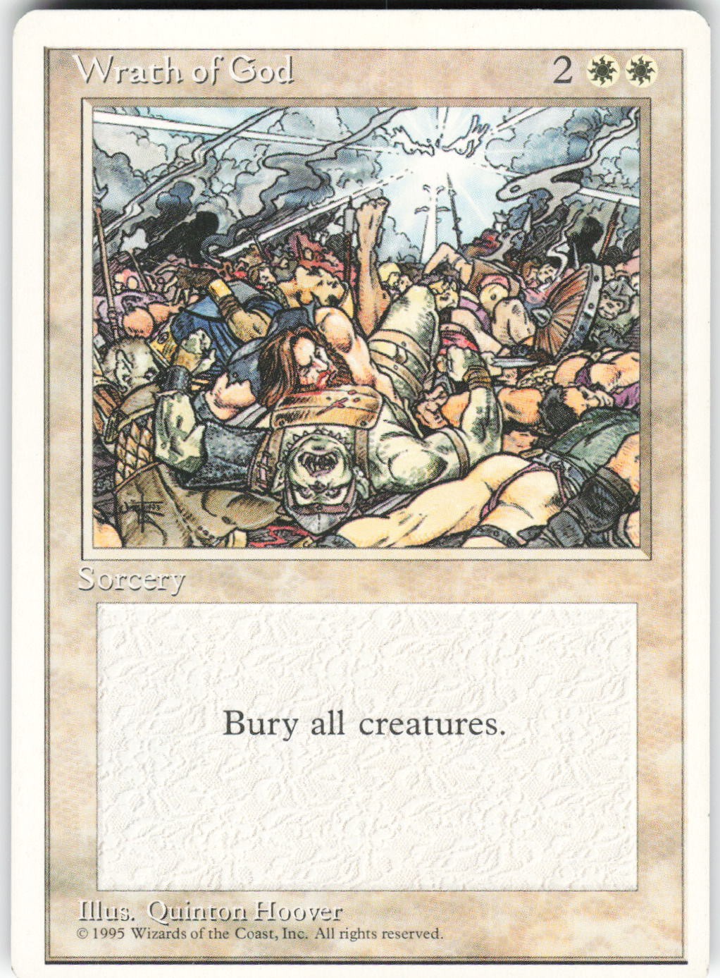 Wrath of God R Fourth Edition 4ED Normal 308 MTG NM