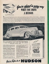 Magazine Ad - 1939 - Hudson Six Touring Sedan Magazine Ad - 1939 - Hudson Six Touring Sedan