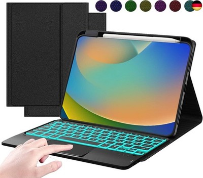 ROOFEI Hülle mit Tastatur für iPad (A16) 11.Generation 11'' 2025, iPad 10. G