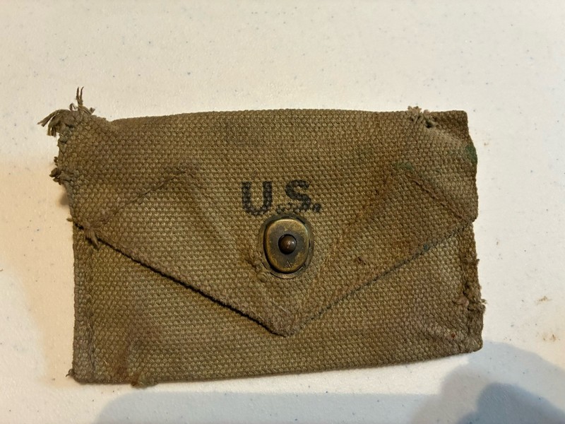 US Military Individual Canvas First Aid Kit Pouch 1943