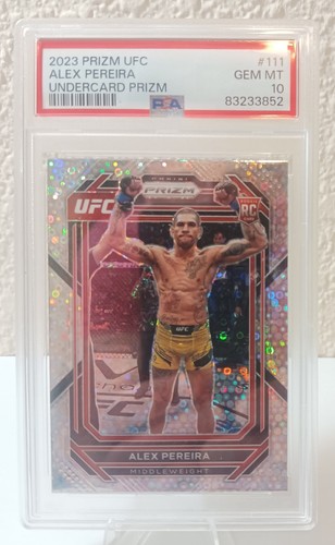 2023 Panini Prizm UFC Undercard Prizm #111 Alex Pereira RC Rookie PSA 10