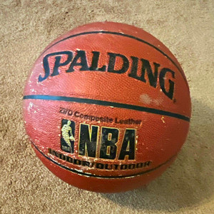 Spalding NBA Indoor/Outdoor Composite Leather Basketball Size 7 Official