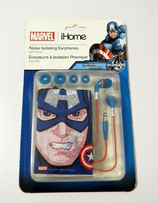 MARVEL Avengers Captain America Noise Isolating Earphones