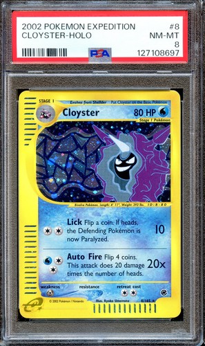 Cloyster graded PSA 8 for sale on eBay