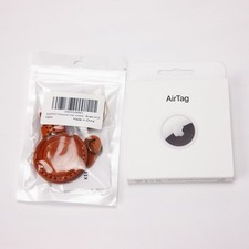 Apple AirTag A2187 with Leather Key Holder Keychain New