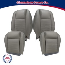 Ford Mustang Gt V6 Fits 2005-2009 Front Row Leather Seat Cover Replacement Gray