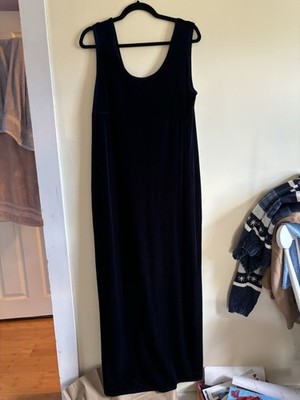 Onyx Nite Women's By Wendy Chaitin Dress Blue Dark Made In USA Size 18