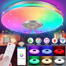 RGB LED Deckenleuchte mit Fernbedienung Dimmb...