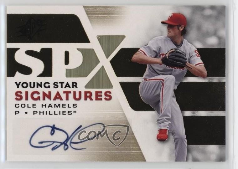 Cole Hamels #YSS-CH 2008 SPx Baseball Young Star Signatures
