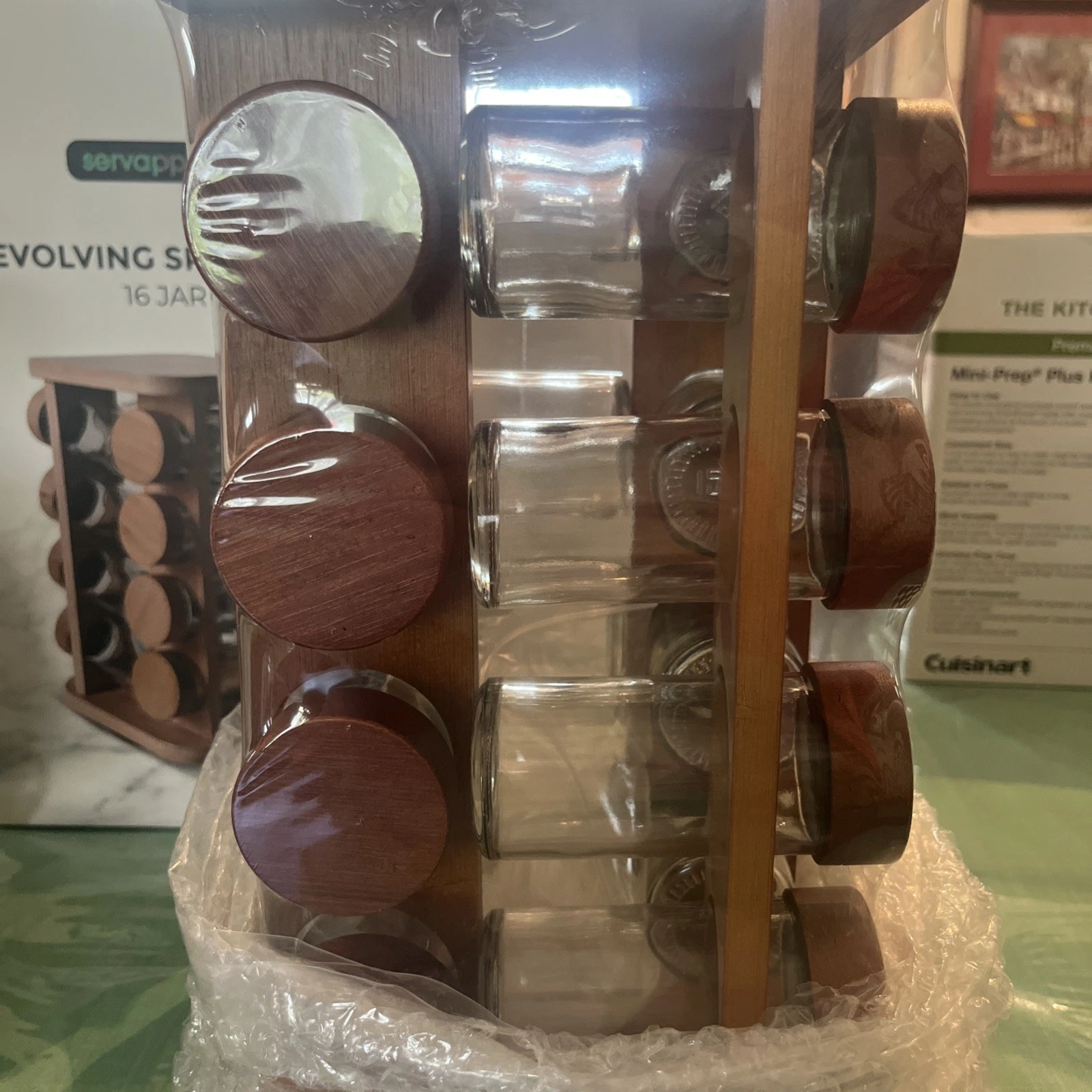 Revolving Spice Rack Organizer Countertop Spinning Storage Tower