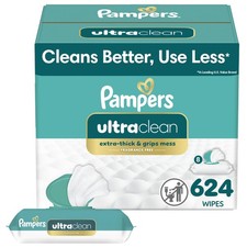 Pampers Ultra Clean Baby Wipes Previously 'Free  78 Count Pack of 8 