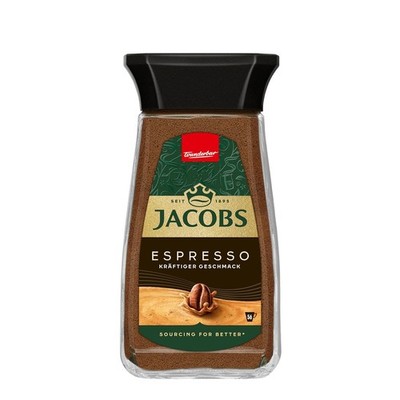 Espresso löslicher Bohnenkaffee, Instant Kaffee, 100 g im Glas, für 56 Getränke