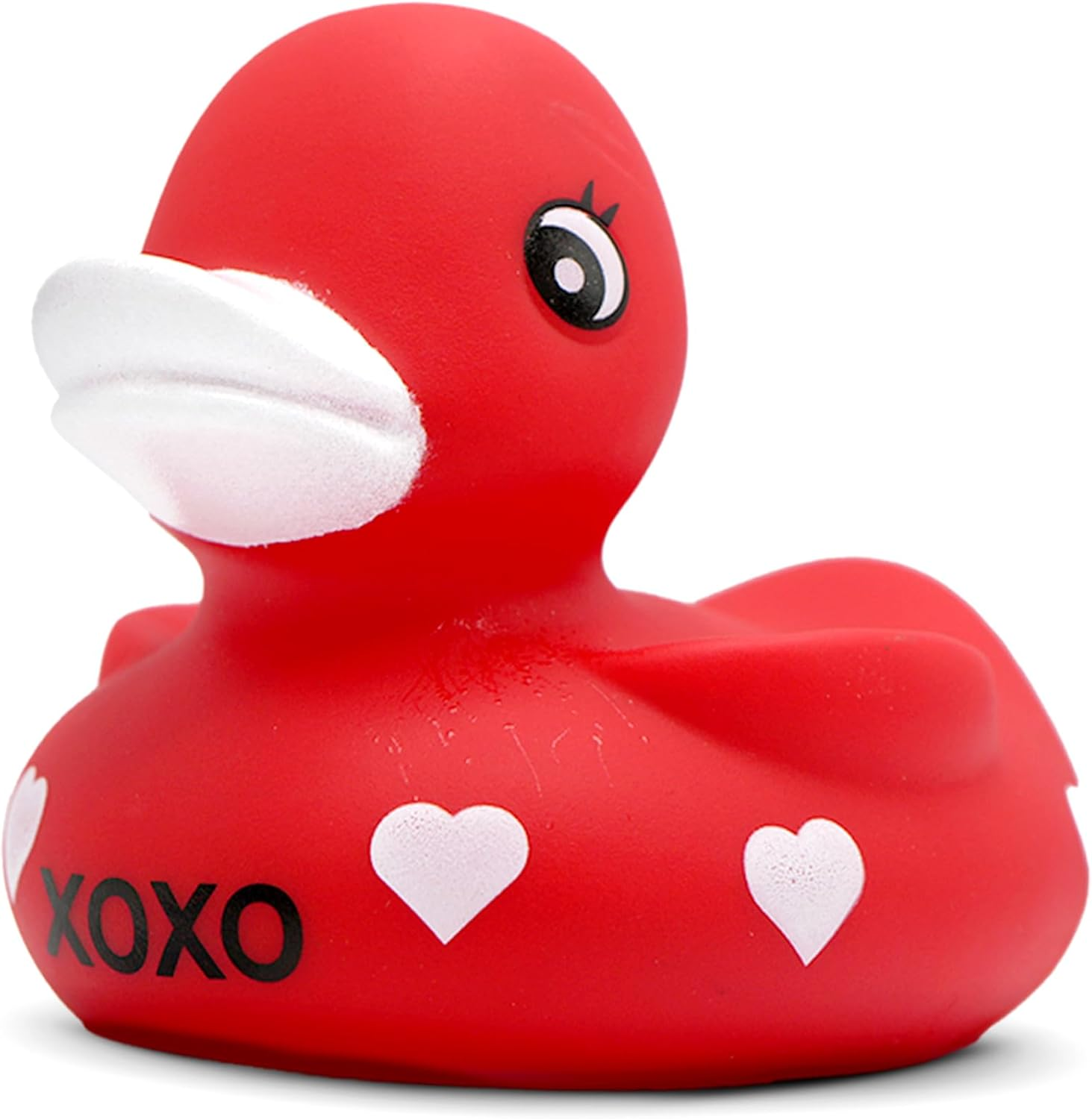 3 Inch Valentine Rubber Duck - Large Red XOXO Sweetheart Ducky for Romantic Decor