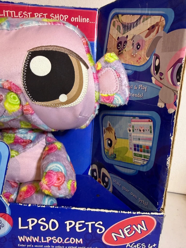 Juguete de peluche Littlest Pet Shop LPSO Happiest Monkey nuevo 2008 Foto 4 de 4