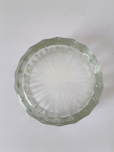 Barattolo Polvere Vetro Vintage Trinket Vanità Vittoriano Ornato Tono Argento Coperchio BAGLIORE - Foto 5 di 11