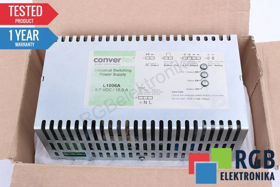 L1006A CONVERTEC POWER ELECTRONICS - Reconditionné - Garantie 24 mois