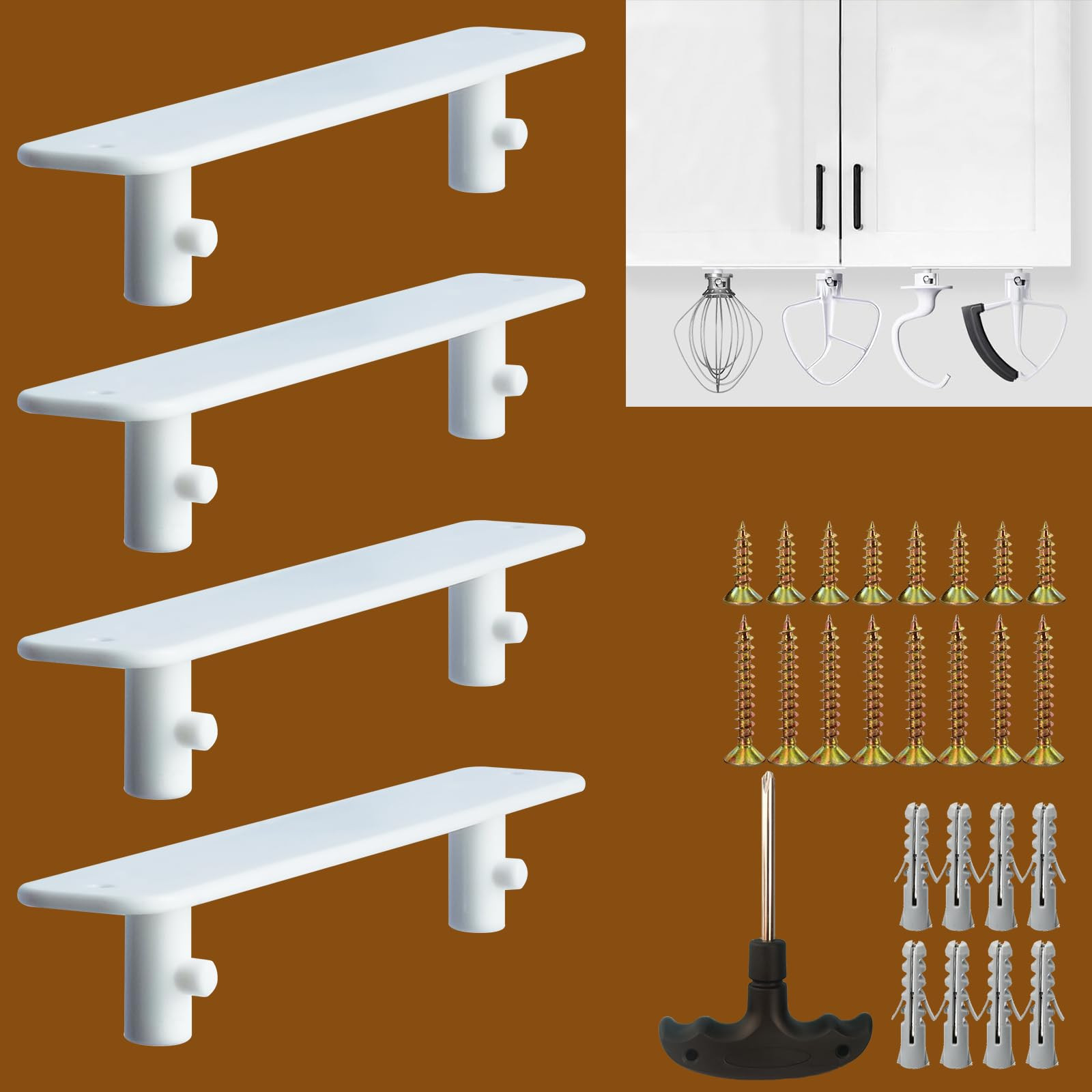 Stand Mixer Attachment Holders Compatible with Kitchen Mixer Accessories/Stan...-image