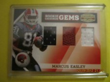 Marcus Easley 2010 Panini Gridiron Triple Material Rookie Gem #D 40/50