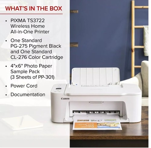 Canon PIXMA TS3722 Wireless All-in-One White - Picture 7 of 7