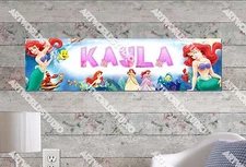 Personalized/Customized Princess Ariel Name Poster Wall Art Decoration Banner