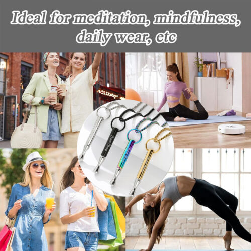 Anxiety Relief Breathing Necklace Mindfulness Decompression Meditation Breath - Picture 5 of 47
