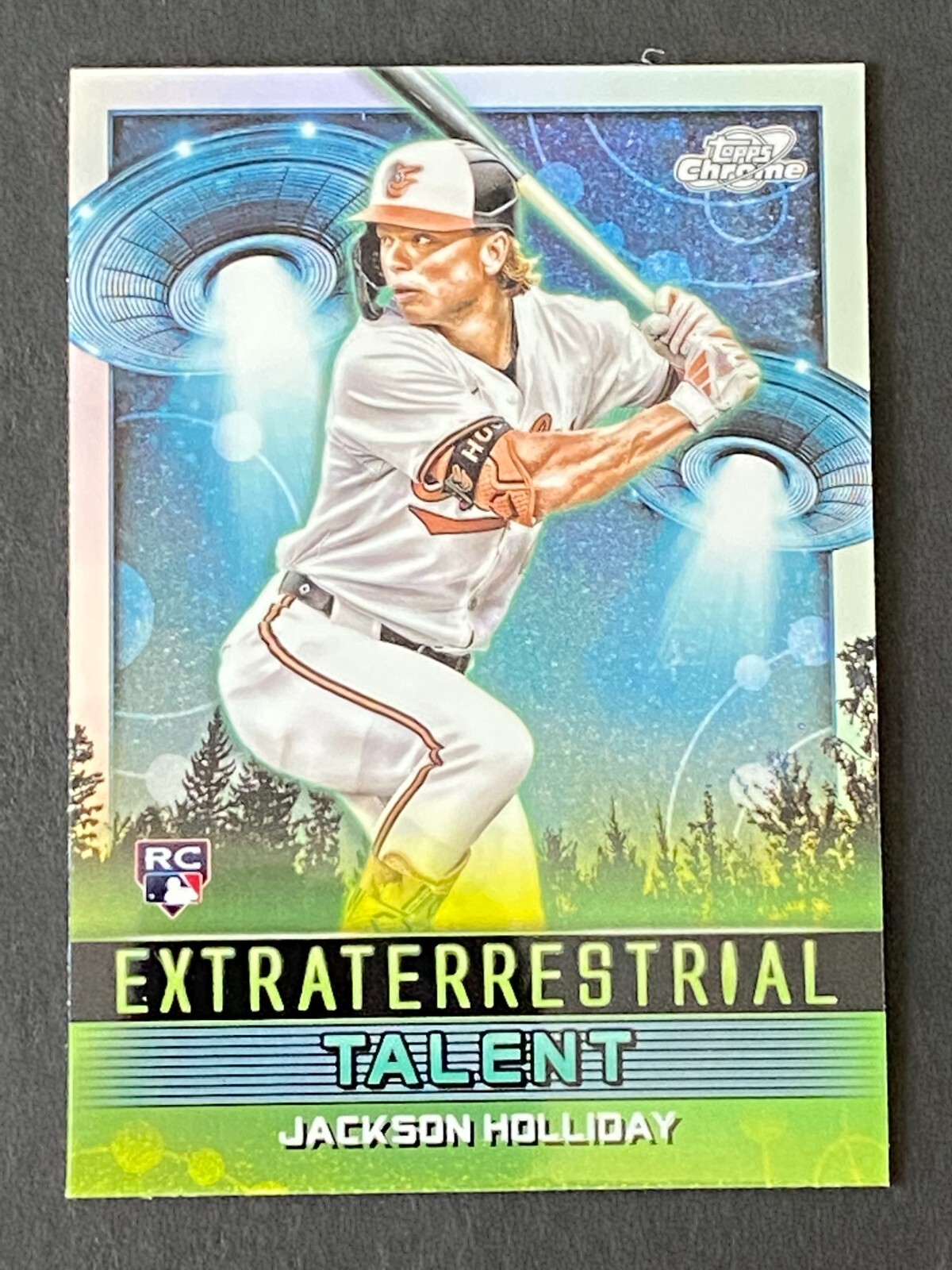 Jackson Holliday 2024 Topps Chrome Cosmic Extraterrestrial Talent RC #ET-8